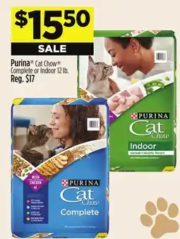 Dollar General Purina Cat Chow Complete or Indoor offer