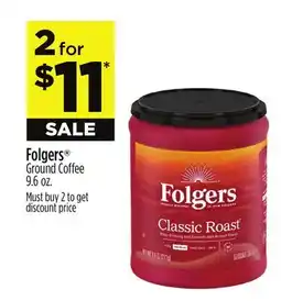 Dollar General Folgers Ground Coffee offer
