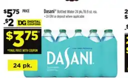 Dollar General Dasani Bottled Water offer