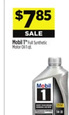 Dollar General Mobil 1 Full Synthetic Motor Oil offer