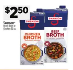 Dollar General Swanson Broth Beef or Chicken offer