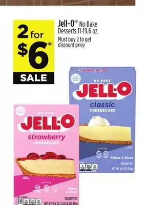 Dollar General Jell-O No Bake Desserts offer