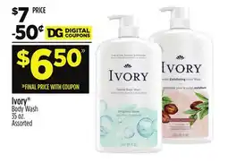 Dollar General Ivory Body Wash offer