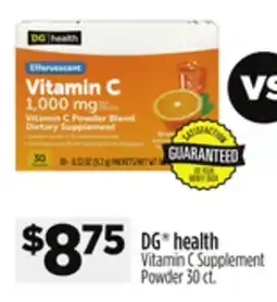 Dollar General DG health Vitamin C Supplement Powder offer