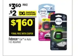 Dollar General Febreze Car or Auto offer