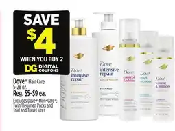 Dollar General Dove Hair Care offer