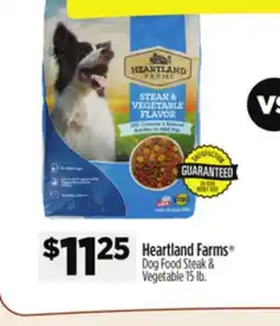 Dollar General Heartland Farms Dog Food Steak & Vegetable offer