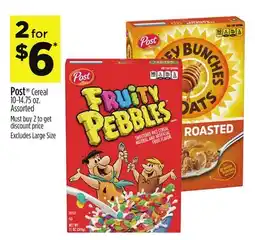 Dollar General Post Cereal offer