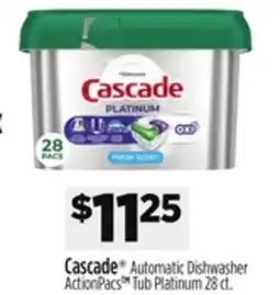 Dollar General Cascade Automatic Dishwasher ActionPacs offer