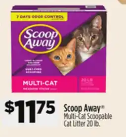 Dollar General Scoop Away Multi-Cat Scoopable Cat Litter offer