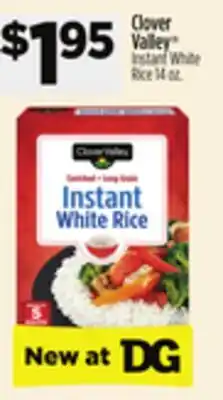 Dollar General Clover Valley Instant White Rice offer