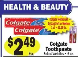 Sellers Bros Colgate Toothpaste offer