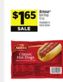 Dollar General Armour Hot Dogs offer