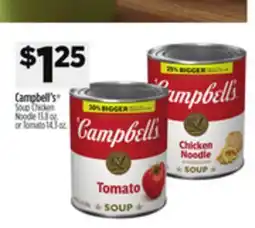 Dollar General Campbell's SoupChicken Noodle 13.8 oz. or Tomato 14.3 oz offer