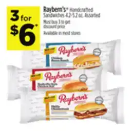 Dollar General Raybern's Handcrafted Sandwiches offer