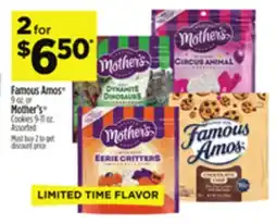 Dollar General Famous Amos 9 oz. or Mother's Cookies 9-11 oz offer