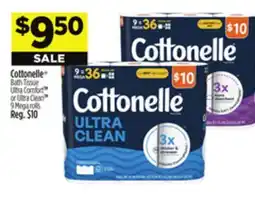 Dollar General Cottonelle Bath Tissue Ultra Comfort TM or Ultra Clean TM offer