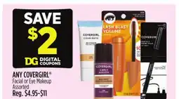 Dollar General ANY COVERGIRL Facial or Eye Makeup offer