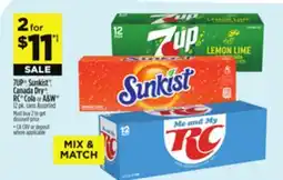 Dollar General 7UP , Sunkist , Canada Dry , RC Cola or A & W offer