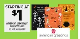 Dollar General American Greetings Halloween Cards offer