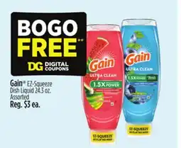 Dollar General Gain EZ-Squeeze Dish Liquid offer