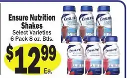 Sellers Bros Ensure Nutrition Shakes offer