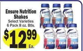 Sellers Bros Ensure Nutrition Shakes offer