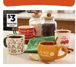Dollar General Harvest Mugs offer