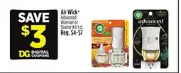 Dollar General Air Wick Advanced Warmer or Starter Kit offer