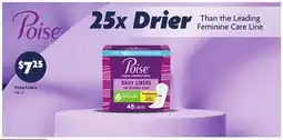 Family Dollar Poise Liners offer
