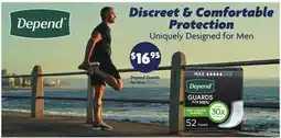 Family Dollar Depend Guards for Men offer