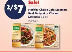 Family Dollar Healthy Choice Café Steamers Beef Teriyaki or Chicken Marinara offer