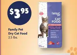 Family Dollar Family Pet Dry Cat Food offer