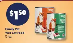 Family Dollar Family Pet Wet Cat Food offer