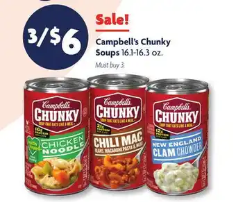Family Dollar Campbell's Chunky Soups offer