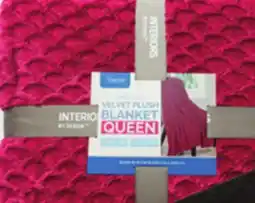 Family Dollar Interiors by Design Silky Plush Queen Blankets offer
