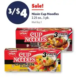 Family Dollar Nissin Cup Noodles offer