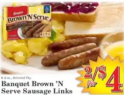 Harvest Foods Banquet Brown 'N Serve Sausage Links offer