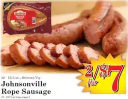 Harvest Foods Johnsonville Rope Sausage offer