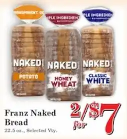 Harvest Foods Franz Naked Bread offer