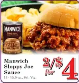 Harvest Foods Manwich Sloppy Joe Sauce offer