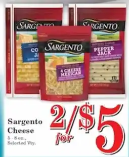 Harvest Foods Sargento cheese offer