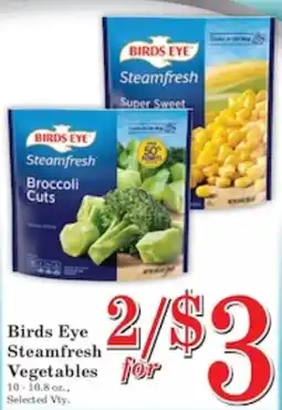Harvest Foods Birds Eye Steamfresh Vegetables offer