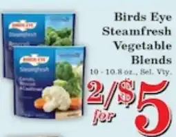 Harvest Foods Birds Eye Steamfresh Vegetable Blends offer