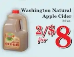 Harvest Foods Washington Natural Apple Cider offer