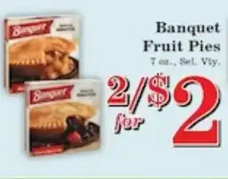 Harvest Foods Banquet Fruit Pies offer