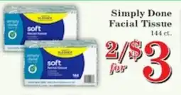 Harvest Foods Simply Done Facial Tissue offer