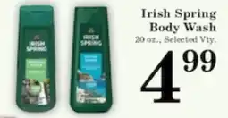 Harvest Foods Irish Spring offer
