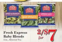 Harvest Foods Fresh Express Baby Blends offer