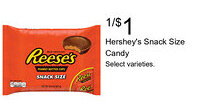 Walgreens Hershey's Snack Size Candy offer